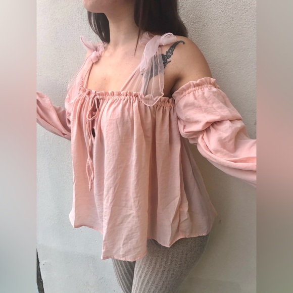 Pastel Pink Cottagecore under Corset Chemise - Picture 6 of 8